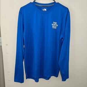 The North Face Vibrant Blue flash dry Long Sleeve Tee